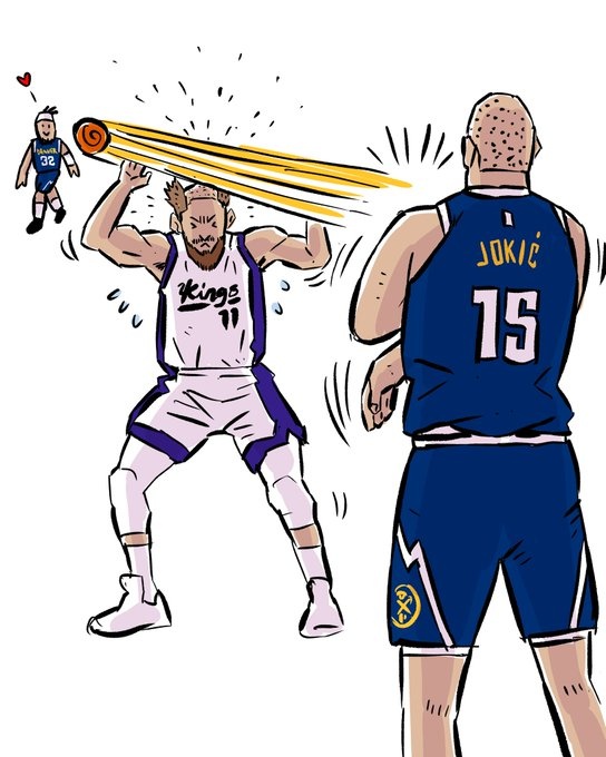 Sasha bị Jokic cạo xuống Địa T